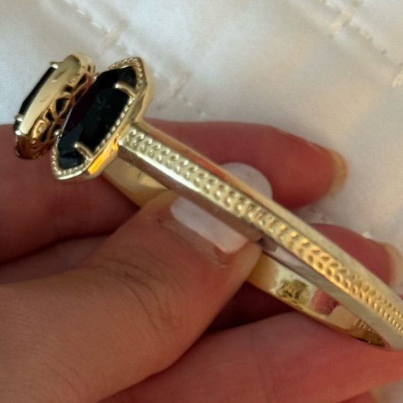 Kendra Scott Black and Gold Cuff Bracelet - Picture 5 of 5